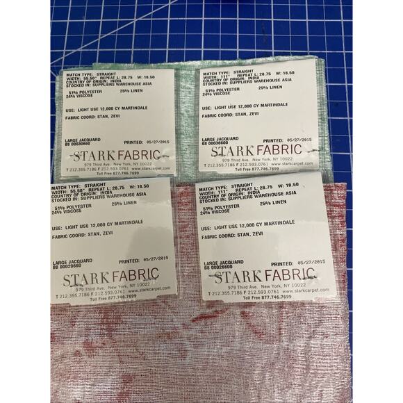 2 Stark Alhambra Norman Green Haze Red Haze 27"x27" - Picture 5 of 5